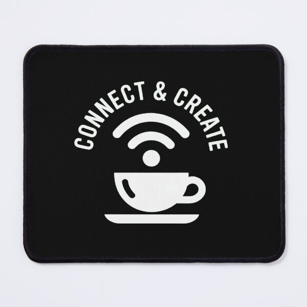 Item preview, Connect and Create Coffee with WiFi Symbol and Cup  designed and sold by Vastingan.