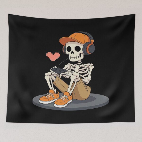 Item preview, Cool Skeleton Gaming Headset Gamer Halloween designed and sold by Vastingan.