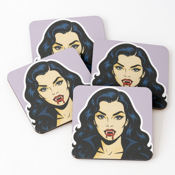 Item preview, Glampire – Glamorous Female Vampire Pop Art Design designed and sold by hangmeart.