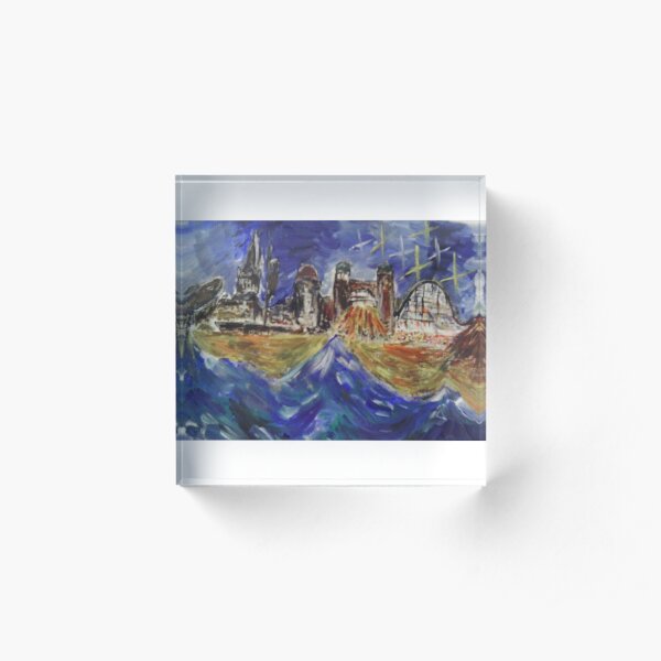 Yarmouth: Ebb and Flow Acrylic Block