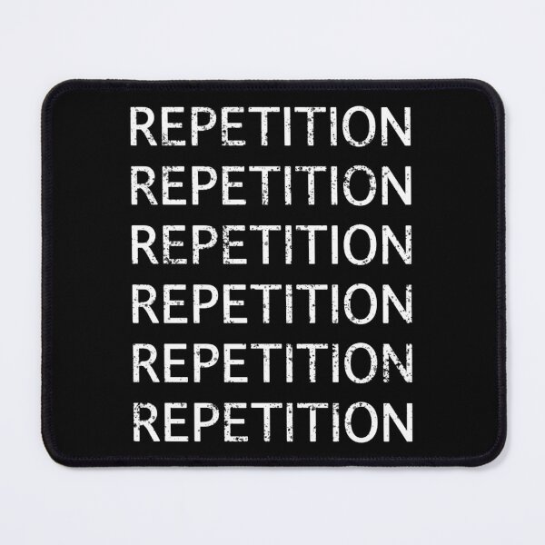Item preview, Repetition (white on black)  	 designed and sold by pfjcslecaa22.