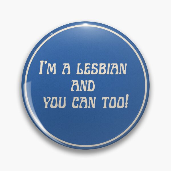 Item preview, Lesbian Sticker - Vintage Blue designed and sold by cluura.ca.