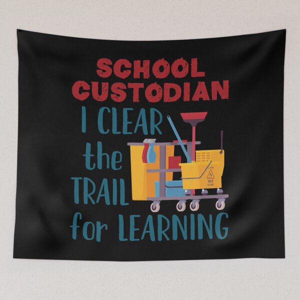 Item preview, School Custodian I Clear the Trail for Learning  	 designed and sold by cslchduqhkp11.