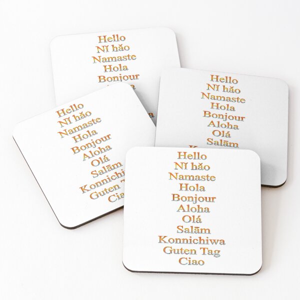 Item preview, Hello in 11 different popular languages designed and sold by DaveDanchuk.