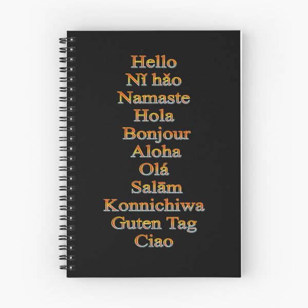 Item preview, Hello in 11 different popular languages designed and sold by DaveDanchuk.