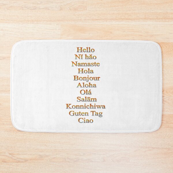 Item preview, Hello in 11 different popular languages designed and sold by DaveDanchuk.