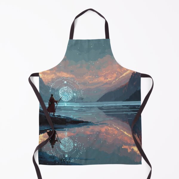 Item preview, Mage by the Frozen Lake Pixel Art designed and sold by Rtymer.