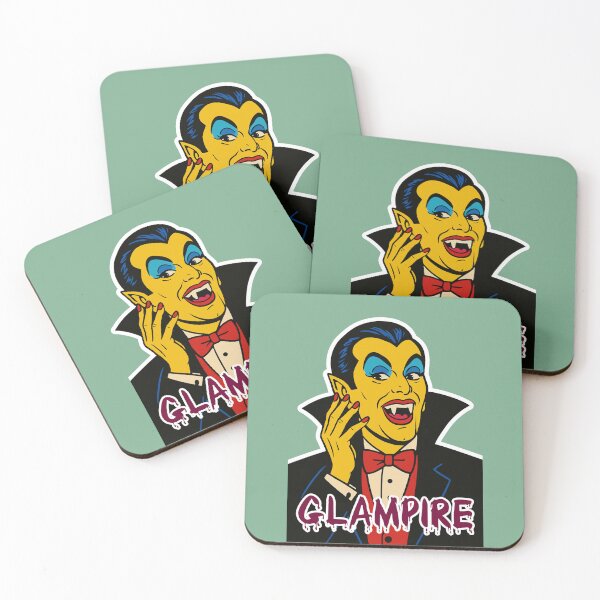 Item preview, Glampire – Campy Male Vampire Glam Horror Design designed and sold by hangmeart.
