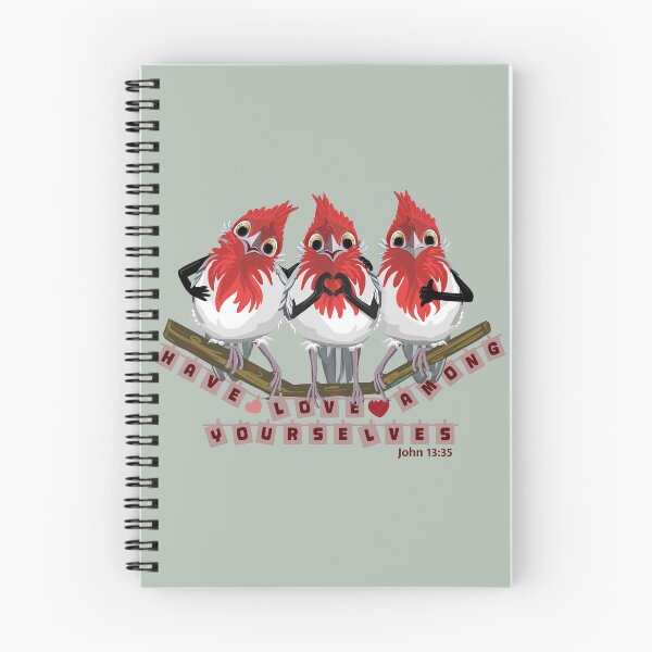 Item preview, Love among yourselves RED CRESTED CARDINALS designed and sold by ArtbyMparrish .