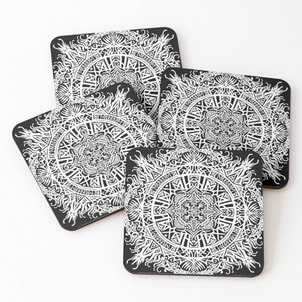 Item preview, Mandala runic 4 white designed and sold by UrielCalavera.