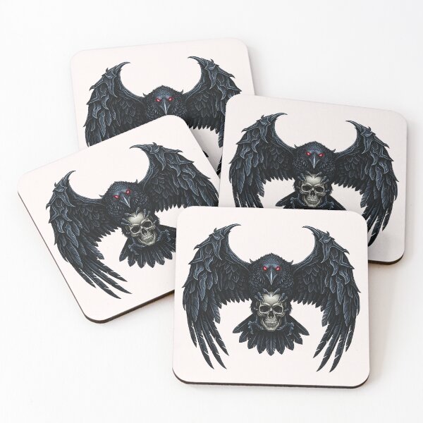 Item preview, Dark Raven with Skull Design designed and sold by El Hermano Gym.