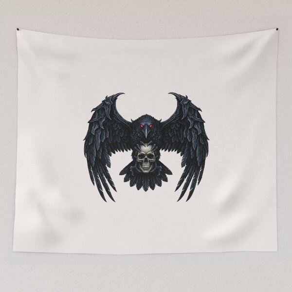 Item preview, Dark Raven with Skull Design designed and sold by El Hermano Gym.