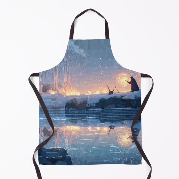 Item preview, Mage by the Frozen Lake Pixel Art designed and sold by Rtymer.