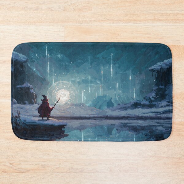 Item preview, Mage by the Frozen Lake Pixel Art designed and sold by Rtymer.