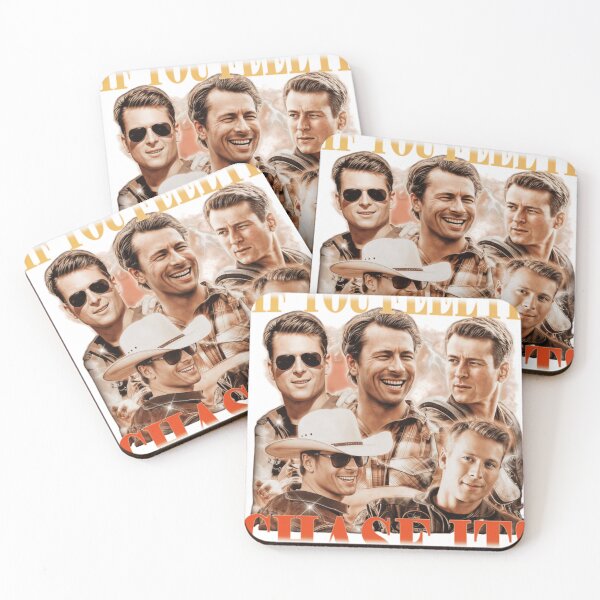 Item preview, If You Feel It Chase It Glen Powell Collage Design For Fans, Gift For Movie Lovers designed and sold by DavidLBonds.