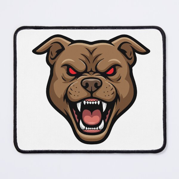 Item preview, Aggressive Pitbull Head Vector Art - Furious Red-Eyed Dog Graphic designed and sold by Omar-2D.