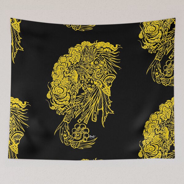 Item preview, yellow tezcatlipoca designed and sold by UrielCalavera.
