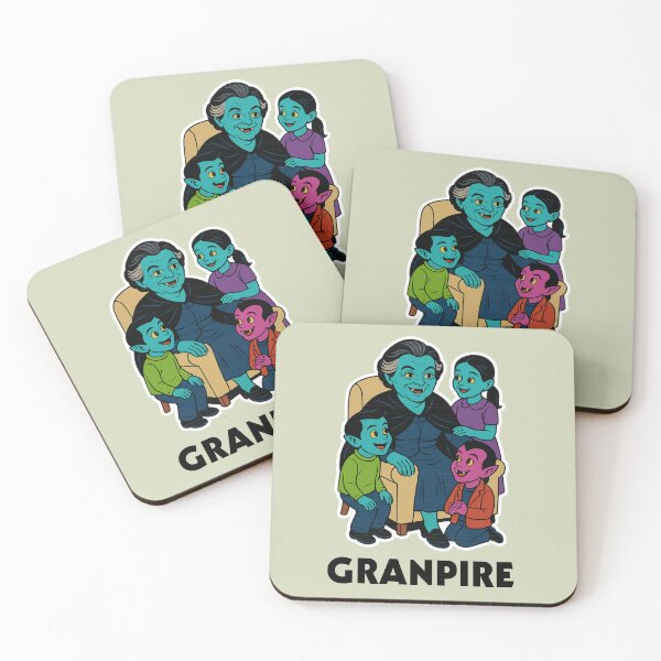 Item preview, Granpire – Funny Grandma Vampire with Kids Cartoon designed and sold by hangmeart.