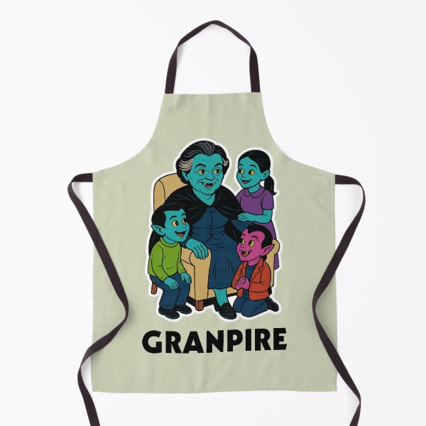 Item preview, Granpire – Funny Grandma Vampire with Kids Cartoon designed and sold by hangmeart.