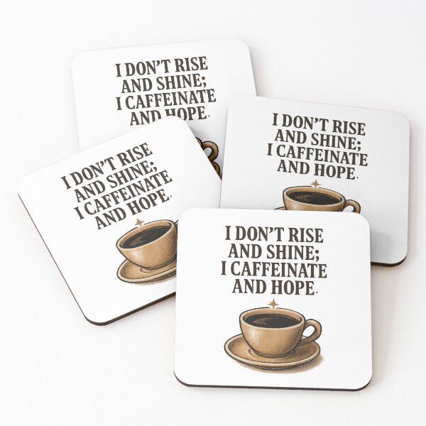 Item preview, Funny Coffee Quote: Caffeinate and Hope designed and sold by Apex Designs.