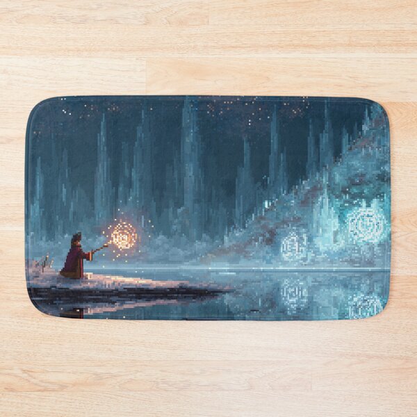 Item preview, Mage by the Frozen Lake Pixel Art designed and sold by Rtymer.