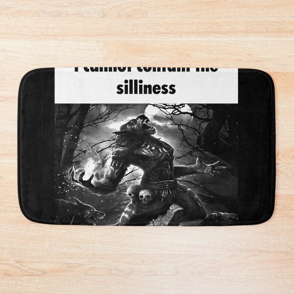 Item preview,  I Cannot Contain The Silliness Wolf Meme designed and sold by Timothykalski.
