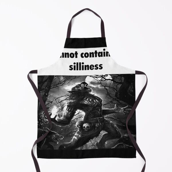 Item preview, I Cannot Contain The Silliness Wolf Meme designed and sold by Timothykalski.