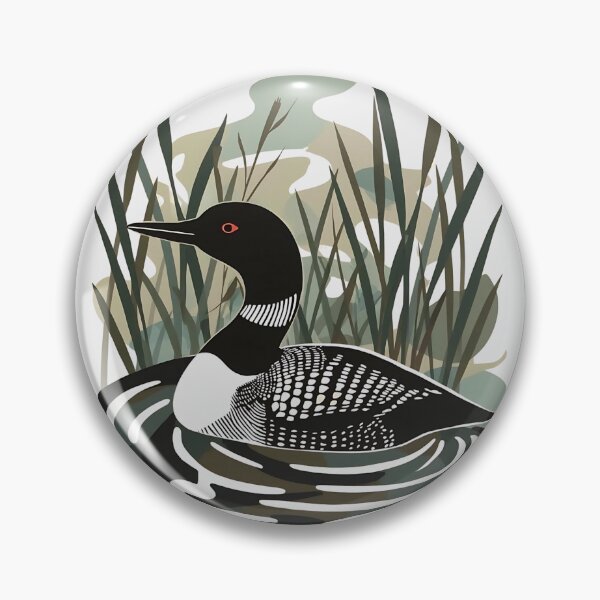 Item preview, Abstract Common Loon Collage Lake Nature Wildlife   designed and sold by TackyTime.