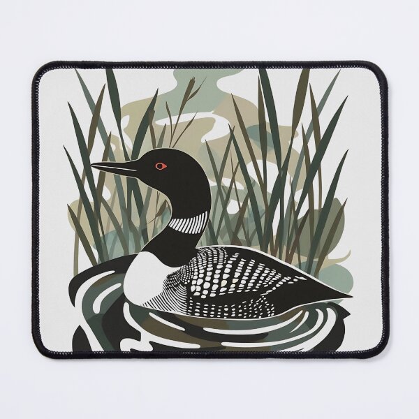 Item preview, Abstract Common Loon Collage Lake Nature Wildlife   designed and sold by TackyTime.