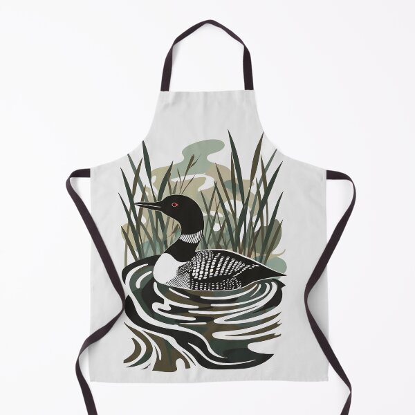 Item preview, Abstract Common Loon Collage Lake Nature Wildlife designed and sold by TackyTime.