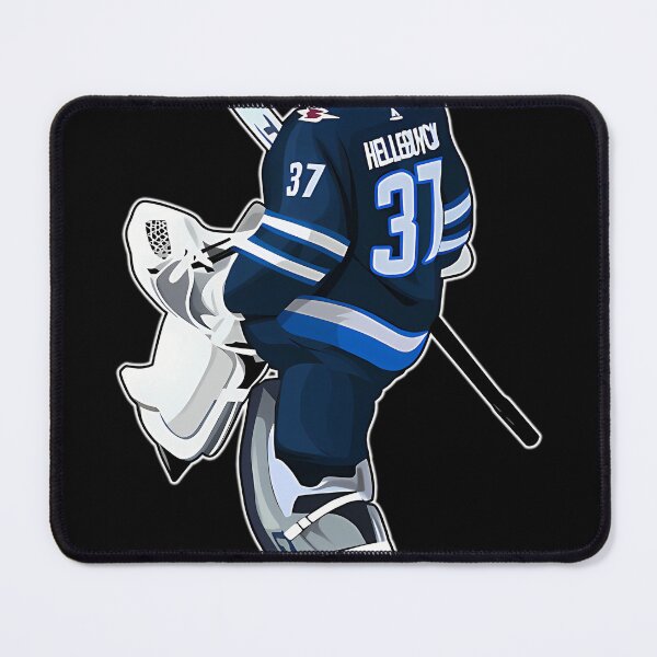 Item preview, Connor Hellebuyck Goaltender Celebrates designed and sold by WIEMICHAEL.