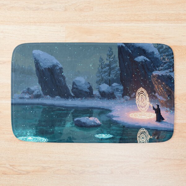 Item preview, Mage by the Frozen Lake Pixel Art designed and sold by Rtymer.