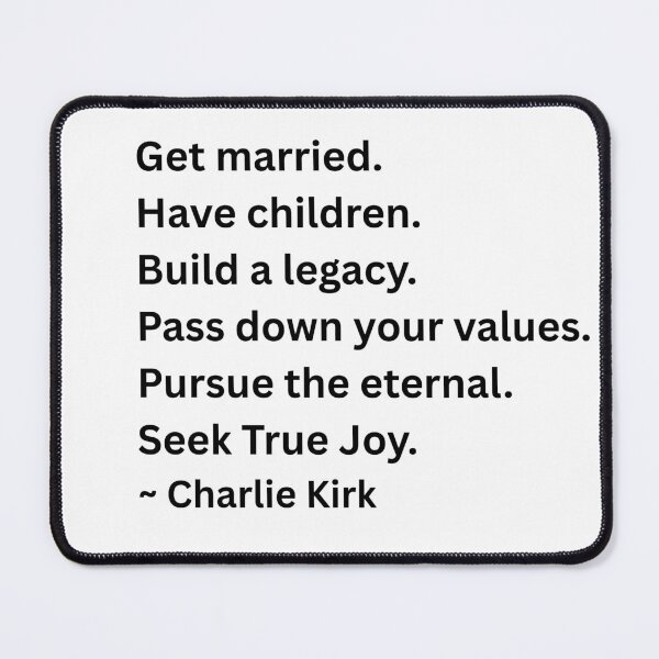 Item preview, Get married Charlie Kirk quote designed and sold by C4--.