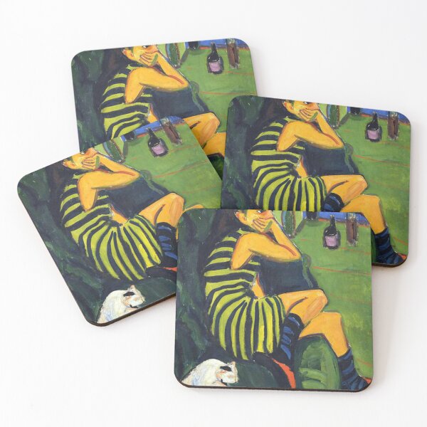 Item preview, Ernst Ludwig Kirchner - Female Artist (1910) designed and sold by Art Outlaws.