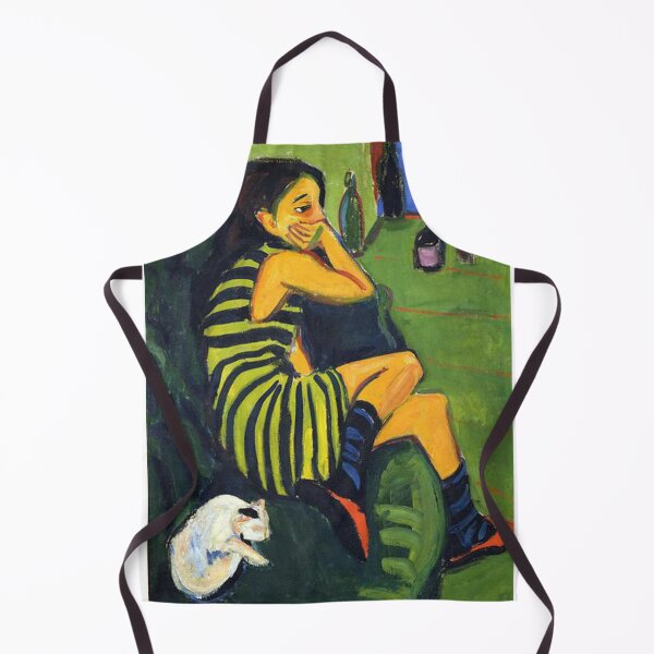 Item preview, Ernst Ludwig Kirchner - Female Artist (1910) designed and sold by Art Outlaws.