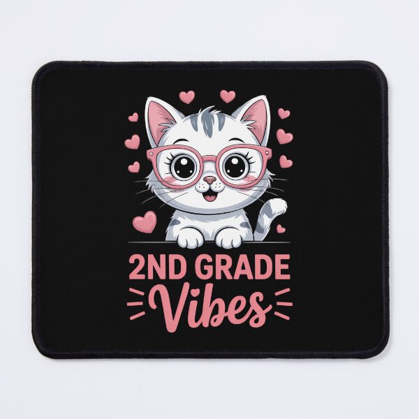 Item preview, Cute 2nd Grade Vibes Cat Kitten Love Back To School Girls designed and sold by HellD3vil-Art.