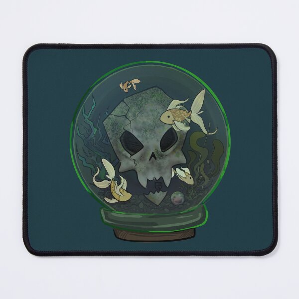 Item preview, Drowned (skull in fish bowl) designed and sold by FruitCupSpace.