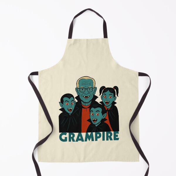 Item preview, Grampire – Funny Grandpa Vampire with Grandkids Cartoon designed and sold by hangmeart.