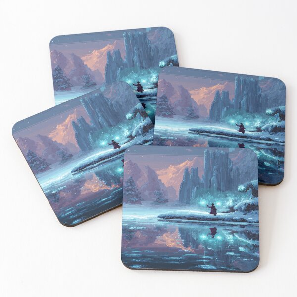 Item preview, Mage by the Frozen Lake Pixel Art designed and sold by Rtymer.