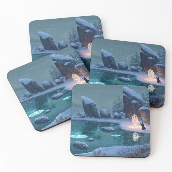 Item preview, Mage by the Frozen Lake Pixel Art designed and sold by Rtymer.