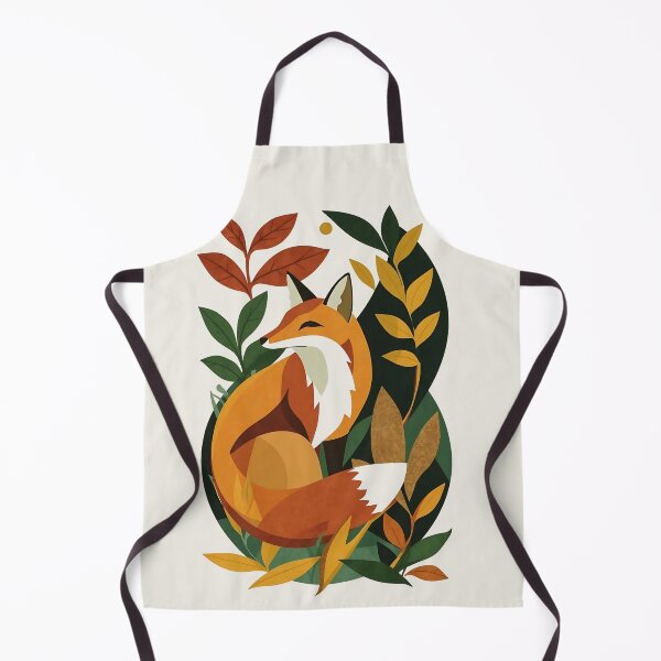 Aperçu de l'œuvre Collage de papier abstrait Renard Forêt Nature Faune créée et vendue par TackyTime.