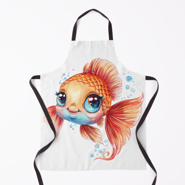 Item preview, Colorful Goldfish Cartoon Illustration Art designed and sold by outgougachop.
