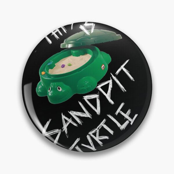 Item preview, This Is Sandpit Turtle - Bmth Meme - White On Black  	 designed and sold by sptavpdw65.