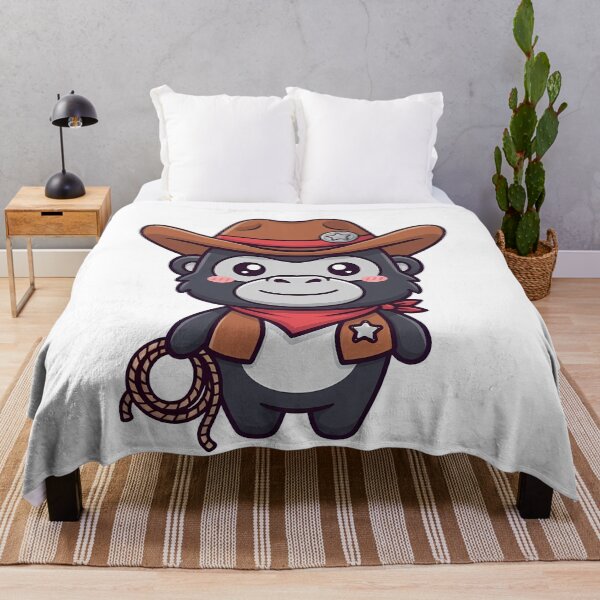 Aperçu de l'œuvre Gorille Cowboy avec Lasso créée et vendue par k3rstman1.