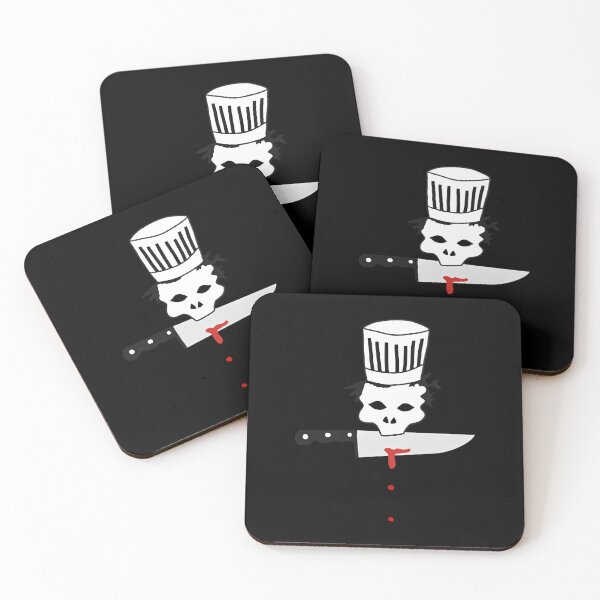 Item preview, Retro Chef Skull With Knife Anthony Bourdain's Emblem 	 	  	 designed and sold by pfjcslecaa22.