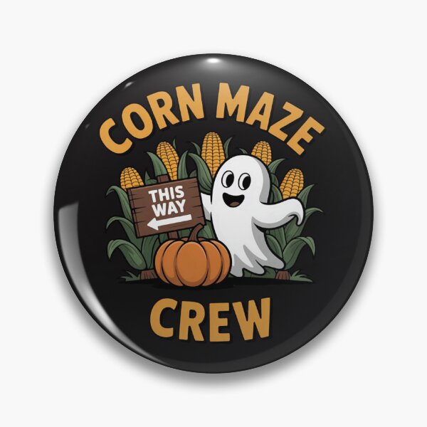 Item preview, Corn Maze Crew Ghost Autumn Pumpkin Farm Halloween designed and sold by CraftyCuttable.
