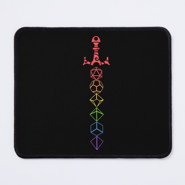 Item preview, Rainbow Dice Sword Tabletop RPG Gaming designed and sold by pxumdwnw22.