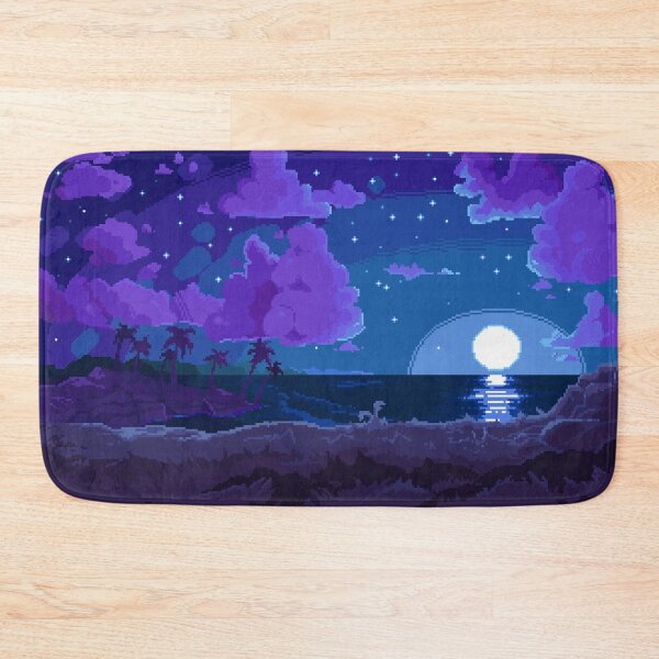 Item preview, Moonset on the ocean bay designed and sold by Tenzhinator.