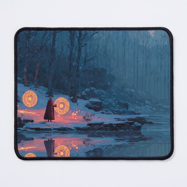 Item preview, Mage by the Frozen Lake Pixel Art designed and sold by Rtymer.