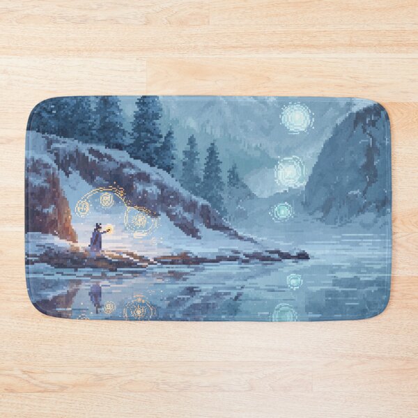 Item preview, Mage by the Frozen Lake Pixel Art designed and sold by Rtymer.
